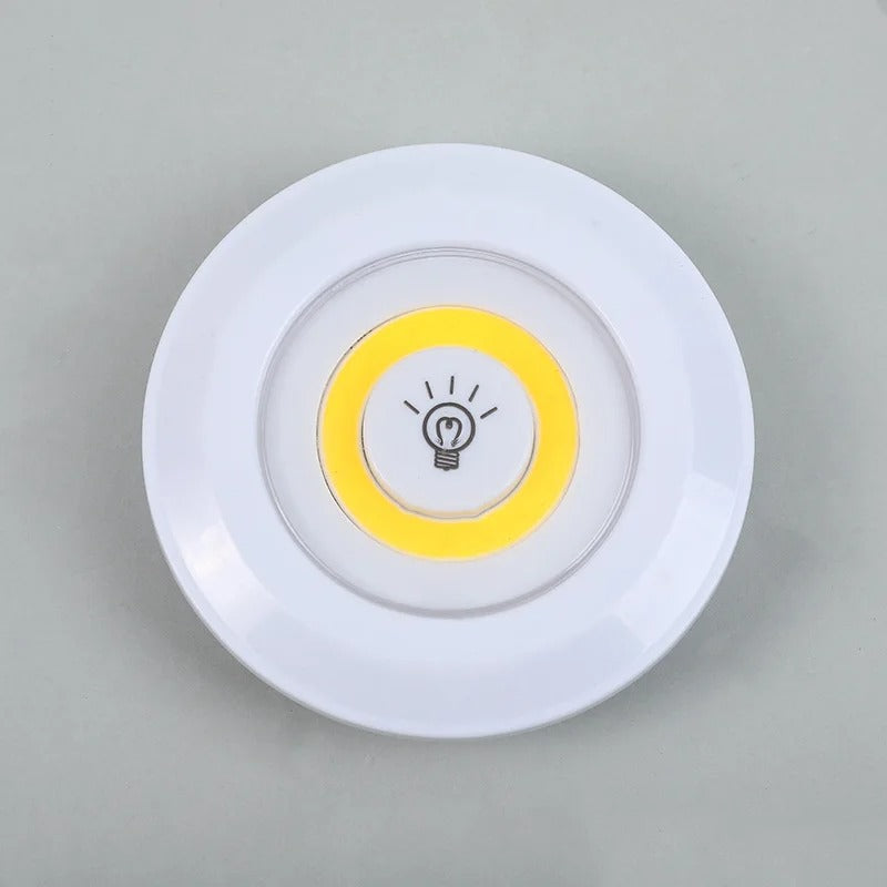 Wireless LED Under Cabinet Light Remote Control Dimmable Wardrobe Night Light Home Bedroom Kitchen Battery Lamp