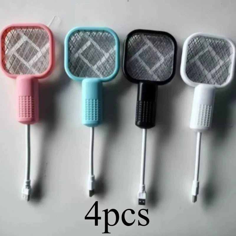 Electric Mosquito Racket USB Portable Fly Killer Racquet