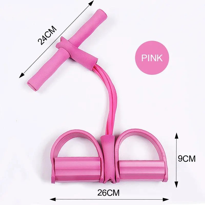 Multi Function Tension Rope Bands for Fitness Exercises Elastics Tape Home Resistance Bands 4 Tube Elastic Pedal Puller