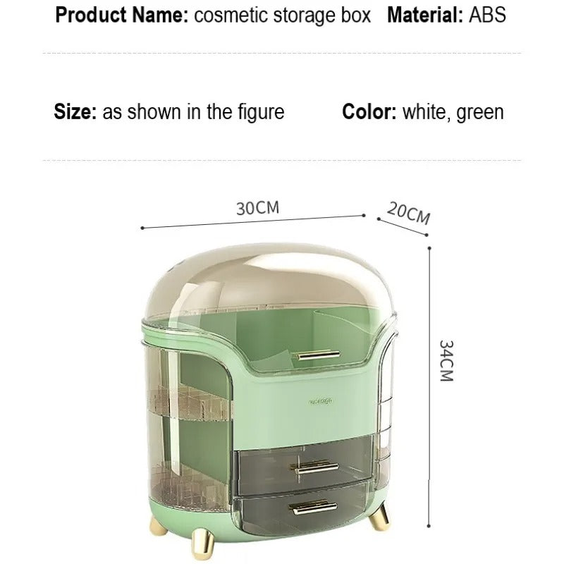 Dustproof Large Acrylic Makeup Skincare Organizer