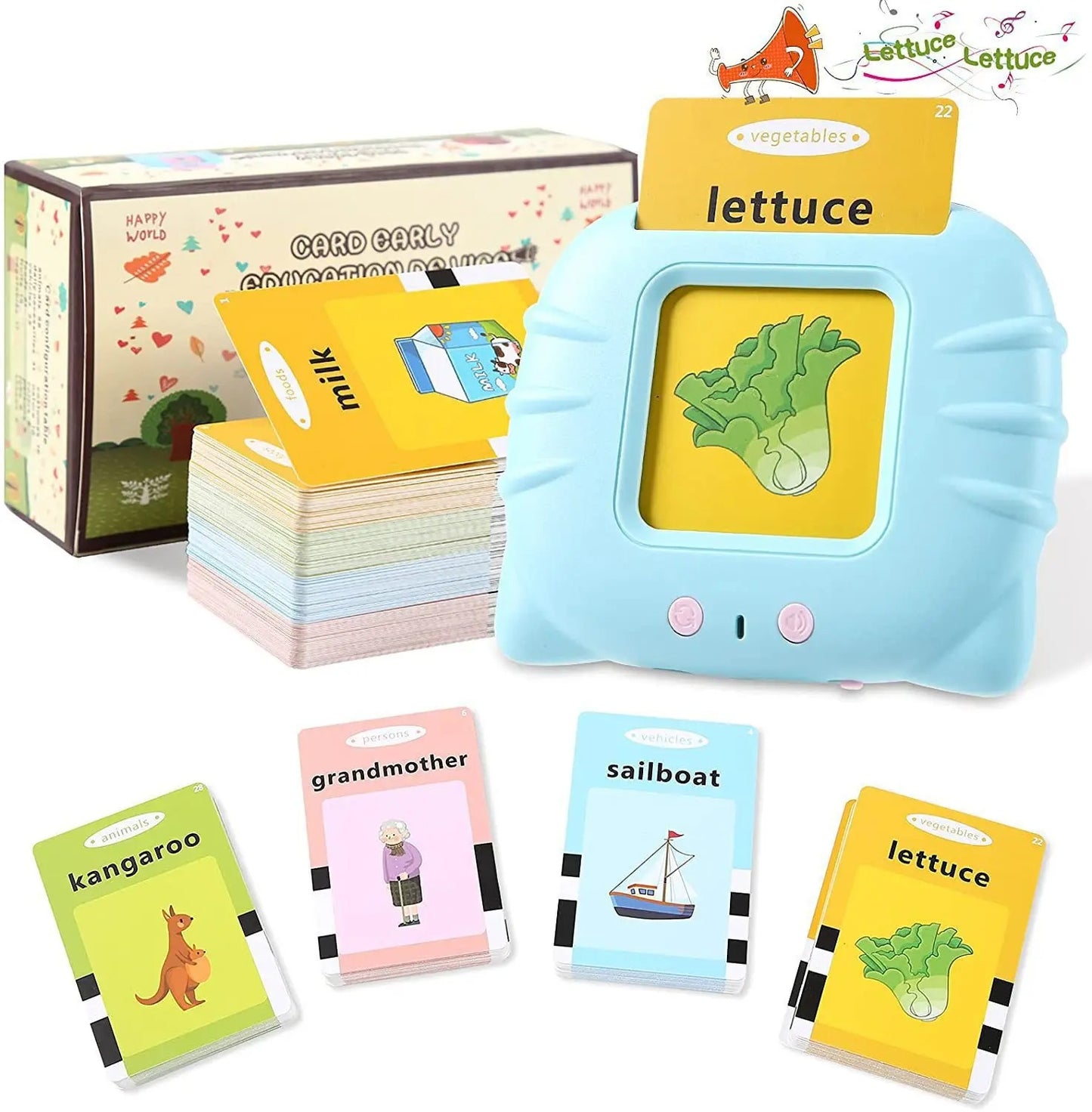Education Toys Sight Words Games Talking Flash Cards Learning English Machine Electronic Book