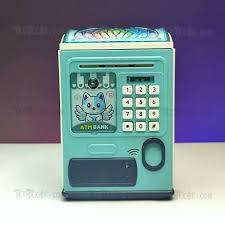 Electronic ATM Piggy Bank for Kids, Money Bank with Password and Fingerprint