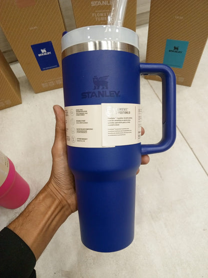 Floral Tumbler 1200ml 40oz Insulated Stainless Steel Travel Cup with Handle and Straw