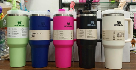 Floral Tumbler 1200ml 40oz Insulated Stainless Steel Travel Cup with Handle and Straw