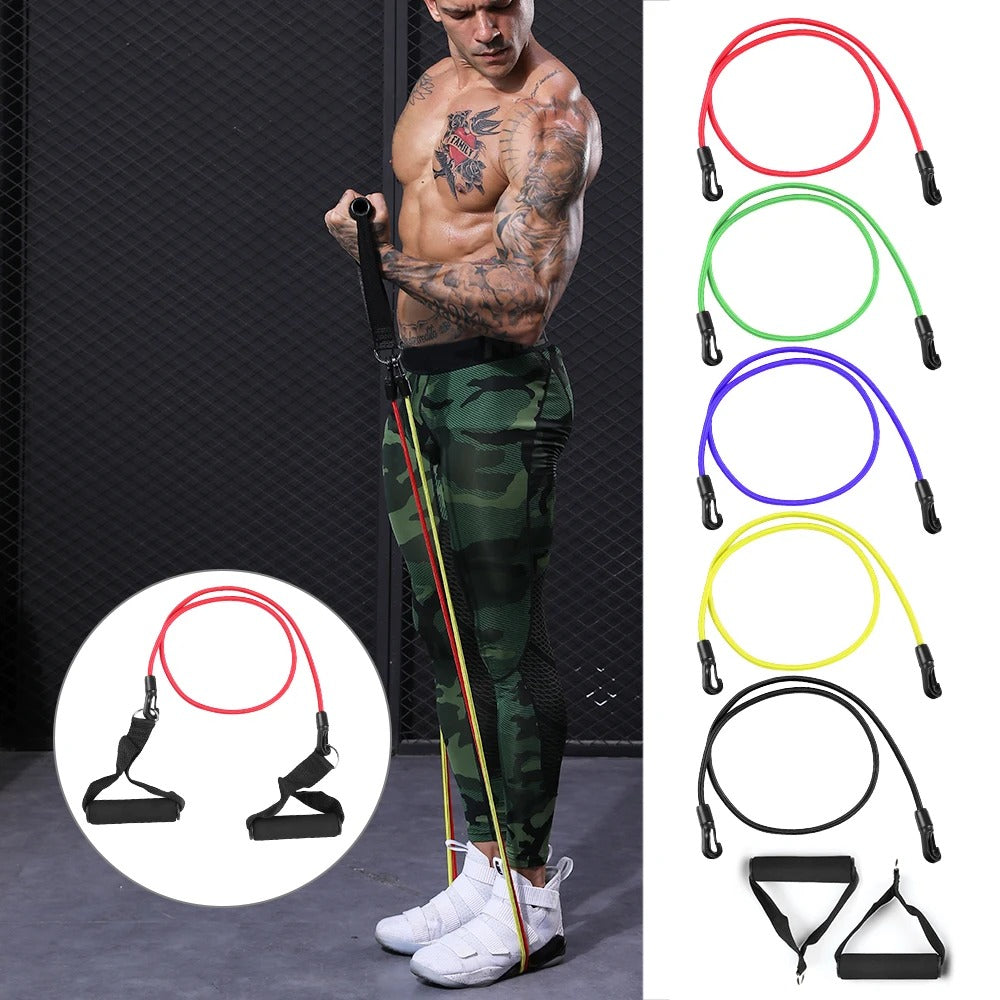 Resistance Bands Set 11 Pcs for Yoga, Pilates, Abs, Home Fitness and Strength Training