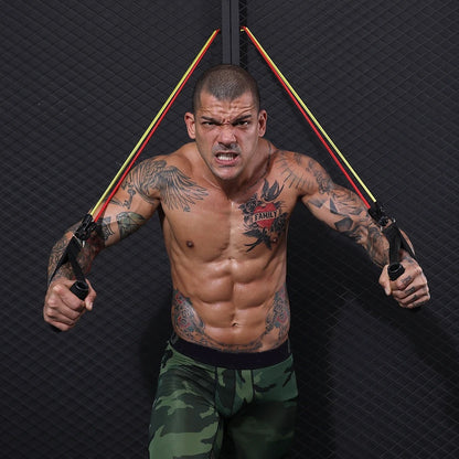 Resistance Bands Set 11 Pcs for Yoga, Pilates, Abs, Home Fitness and Strength Training