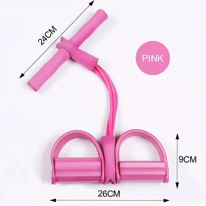 Multi Function Tension Rope Bands for Fitness Exercises Elastics Tape Home Resistance Bands 4 Tube Elastic Pedal Puller