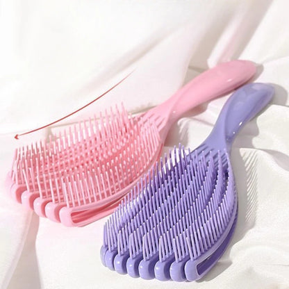 Hair Brush Octopus Hairbrush Pink Massage Detangler Brush For Curly Hair Thick Hair Care Hairbrush Styling Tools