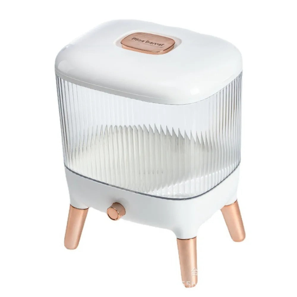 Moisture-proof Transparent Sealed Rice Tank Thickened Press Type Cereal Storage Container Large Capacity Dry Food Storage Box