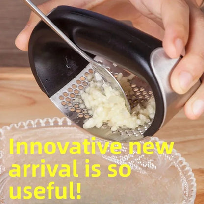 Stainless Steel Garlic Press Crusher