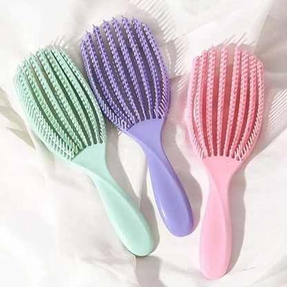 Hair Brush Octopus Hairbrush Pink Massage Detangler Brush For Curly Hair Thick Hair Care Hairbrush Styling Tools
