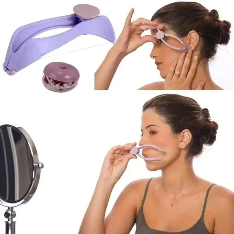 Mini Facial Hair Remover Spring Threading Epilator Face Defeatherer Hair Removal