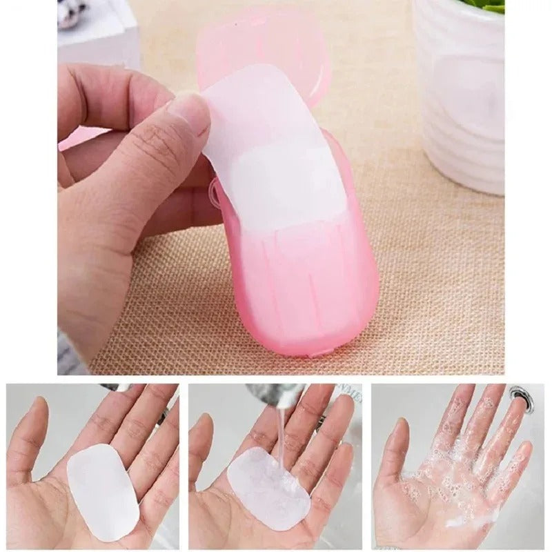 20pcs Portable Disposable Soap Paper pack of 5