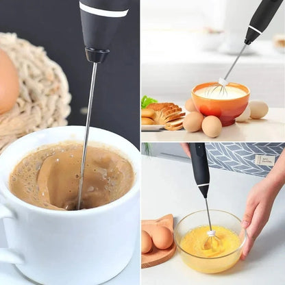 Mini Electric Foamer Coffee Maker Egg Beater for Cappuccino Stirrer Portable Blender Kitchen