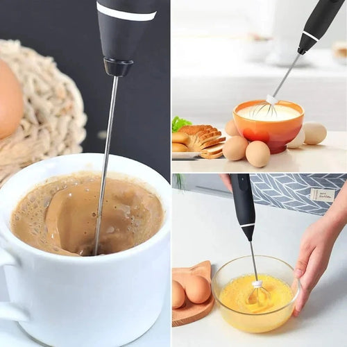 Mini Electric Foamer Coffee Maker Egg Beater for Cappuccino Stirrer Portable Blender Kitchen