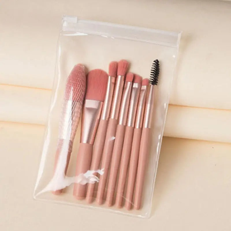 8Pcs Makeup Brush Set Soft Fluffy Professional Cosmetic Foundation Powder Eyeshadow Kabuki Blending Make Up Brushes Beauty Tools