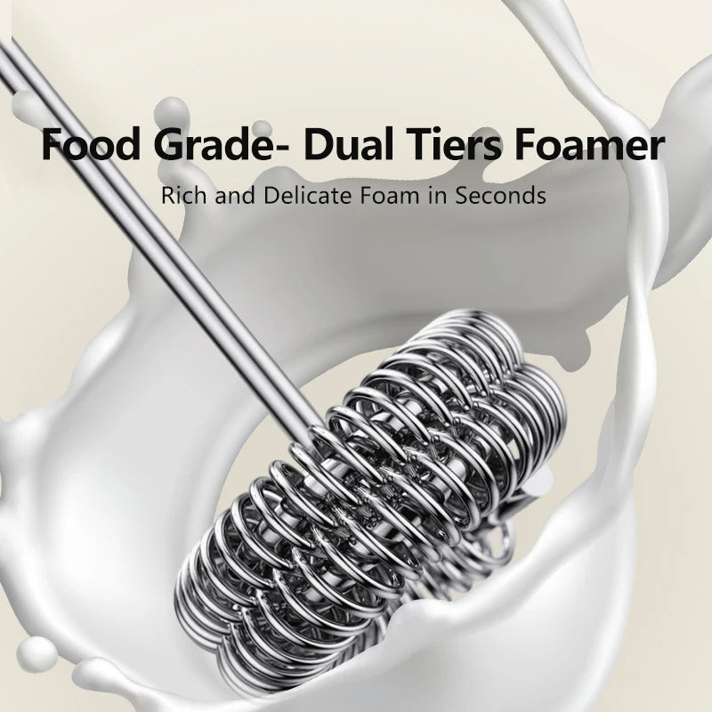 Wireless USB Milk Frother Handheld Coffee Blender Cappuccino Cream Whisk Mixer