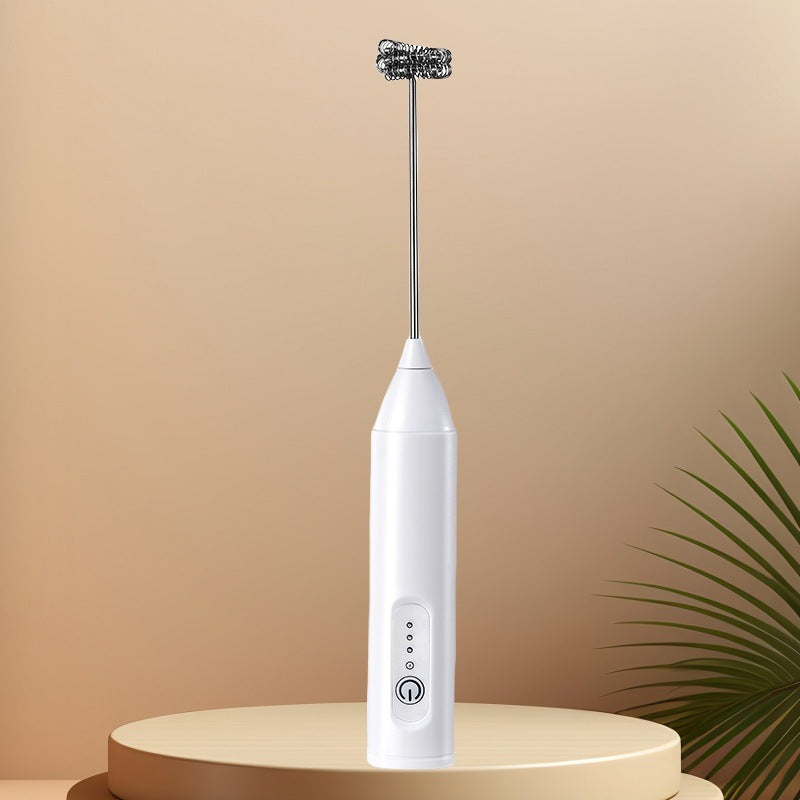 Mini Milk Frother Egg Whisk Portable USB Charging Handheld Coffee/Milk Blender Electric Stainless Steel Egg Beater Home Use