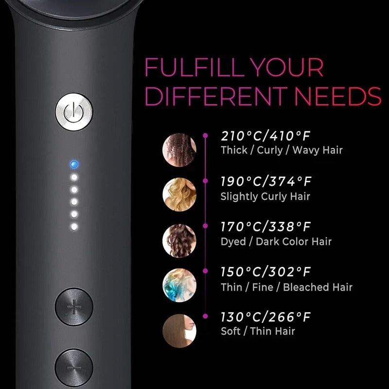 Electric Hair Straightener Comb – Anti-Burn & Negative Ion Styling Brush