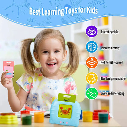 Education Toys Sight Words Games Talking Flash Cards Learning English Machine Electronic Book