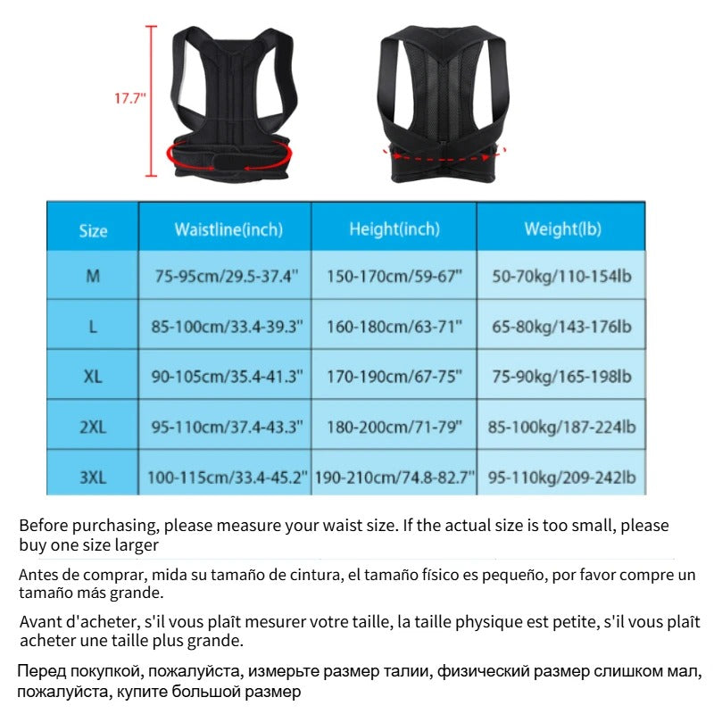 Back Posture Corrector For Children Adults Inteligente Lumbar Back Support Belt