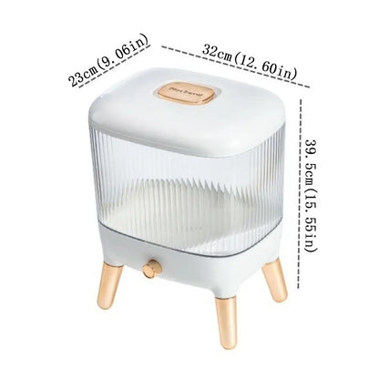 Moisture-proof Transparent Sealed Rice Tank Thickened Press Type Cereal Storage Container Large Capacity Dry Food Storage Box