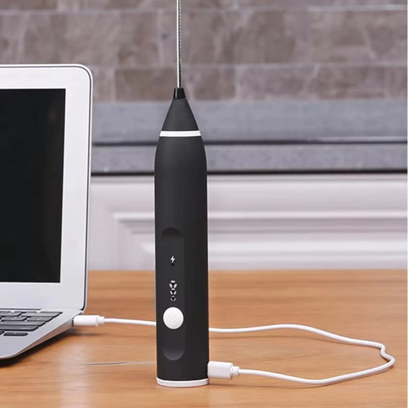 Mini Electric Foamer Coffee Maker Egg Beater for Cappuccino Stirrer Portable Blender Kitchen