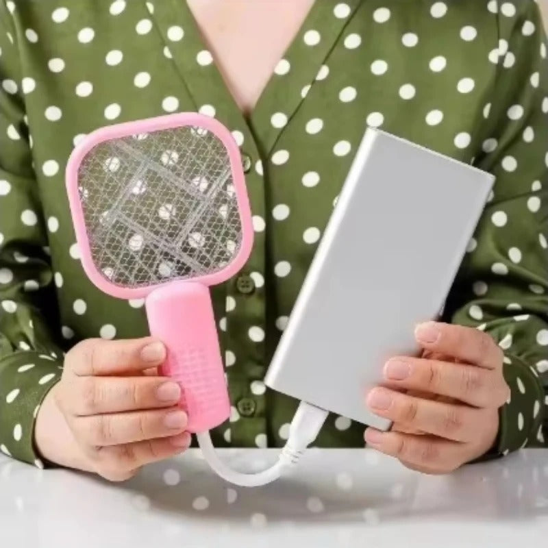 Electric Mosquito Racket USB Portable Fly Killer Racquet