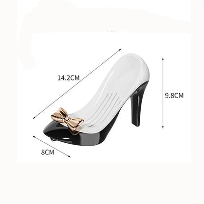1pc Creative High Heel Shoe Design Soap Dish with Suction Cup Universal Fit for Bathroom Countertop Ideal for Dorms and Home