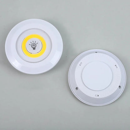 Wireless LED Under Cabinet Light Remote Control Dimmable Wardrobe Night Light Home Bedroom Kitchen Battery Lamp