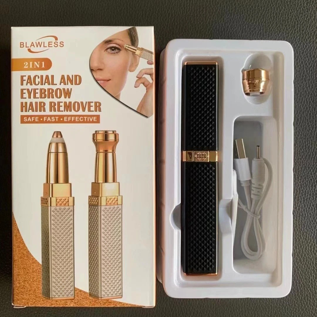 Eyebrow Lipstick Shape Electric Facial Hair Removal Epilator