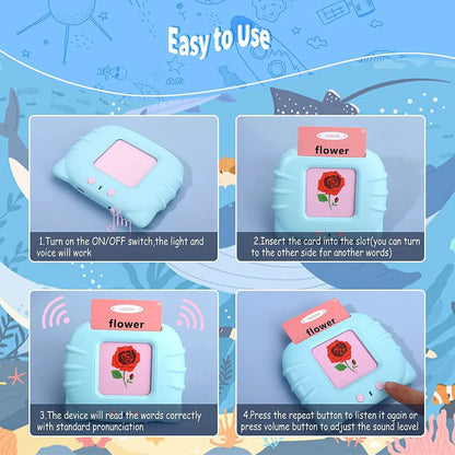 Education Toys Sight Words Games Talking Flash Cards Learning English Machine Electronic Book