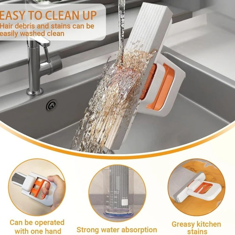 Mini Handheld Mop Foldable Sponge Mop Desktop Bathroom Sink Quick Water Absorption and Cleaning Tools Home Car Glass Screen Mops
