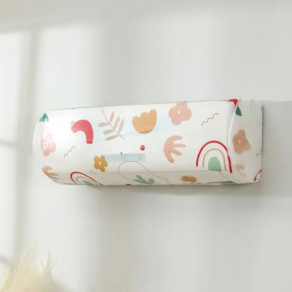 Air Conditioner Dust Cover Reusable Air Conditioning Protective Case Cartoon Printed Dust Covers Air Conditioning Cleaning Tools