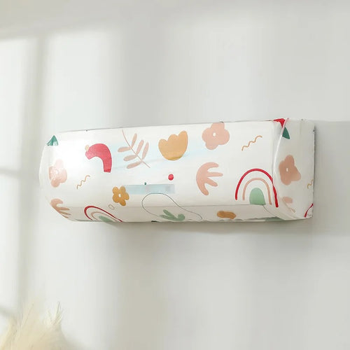Air Conditioner Dust Cover Reusable Air Conditioning Protective Case Cartoon Printed Dust Covers Air Conditioning Cleaning Tools